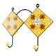 Yellow Ceramic Floral Tiles Hook